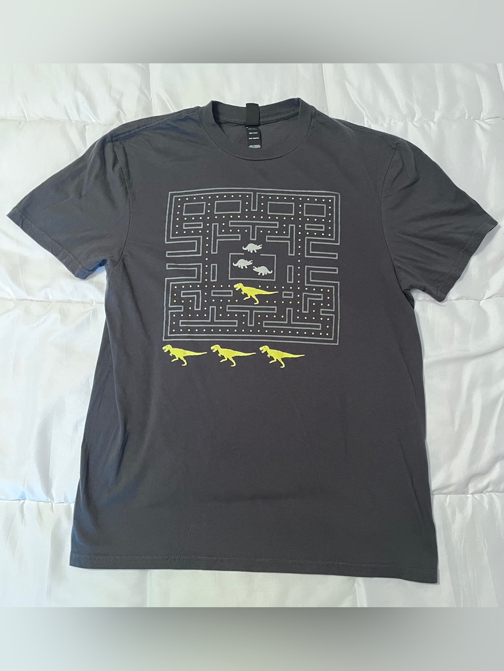 Dinosaur “Pac-Man” shirt - Size Medium